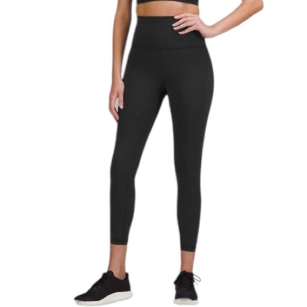 Lululemon Wunder Train High-Rise Tight with Pockets 25" Black Size 2 Orig $128 - Picture 3 of 8